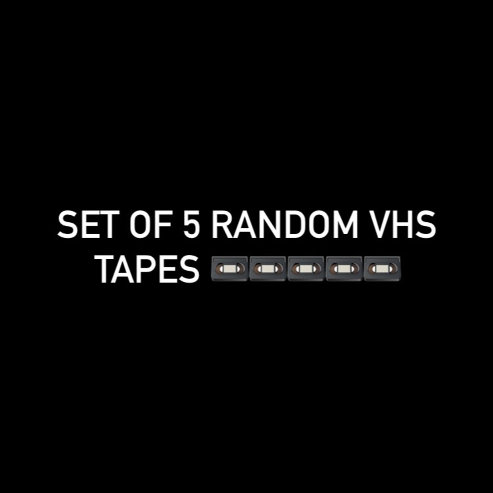 Set of 5 Random VHS Tapes